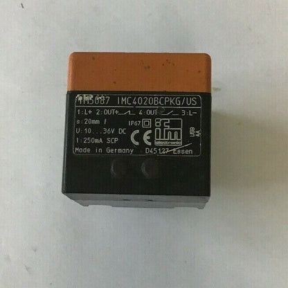 IFM EFECTOR IM5087 IMC4020BCPKG/US PROXIMITY SENSOR 20MM10-36VDC  250mA