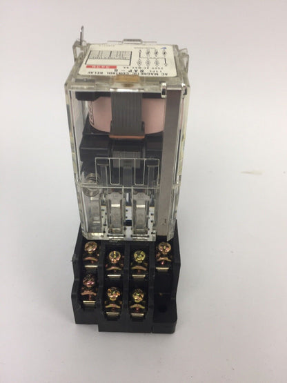 YASKAWA RAP-6 3A3B RELAY 250 VAC MAX .8A WITH YASKAWA TPA-F14B RELAY SOCKET