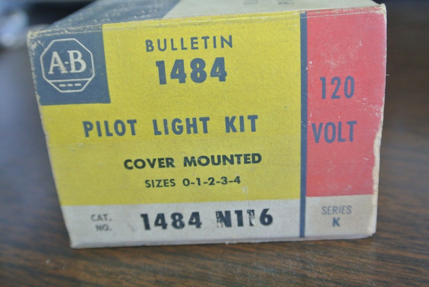 ALLEN-BRADLEY 1484-N116 - PILOT LIGHT KIT - 120V - COVER-MOUNT - NEW SURPLUS