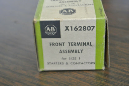 ALLEN-BRADLEY X-162807 FRONT TERMINAL ASSEMBLY / SIZE 1 STARTER / NEW SURPLUS