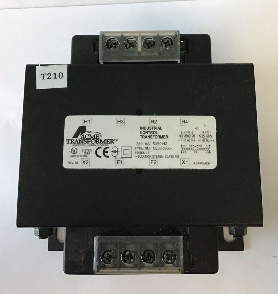 ACME TRANSFORMER CE03-O350 TRANSFORMER 350VA 50/60HZ SER.CE REV.00