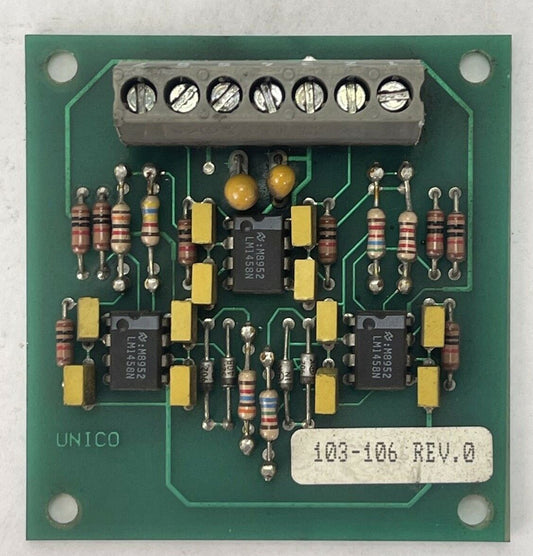 UNICO 103-106 REV. 0 CIRCUIT BOARD 309037A