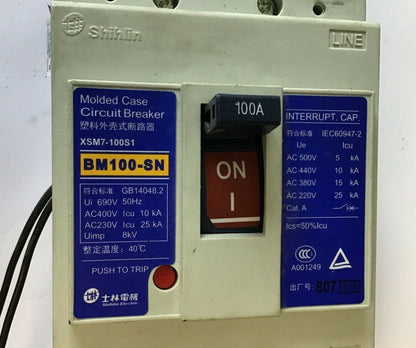 SHIHLIN BM100-SN CIRCUIT BREAKER 100a 690v