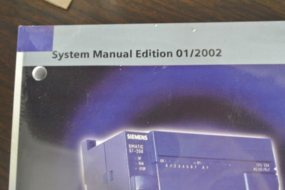 SIEMENS 6ES7 298-8FA22-8BH0 SIMATIC S7-200 SYSTEM MANUAL EDITION 01/2002 NEW SUR