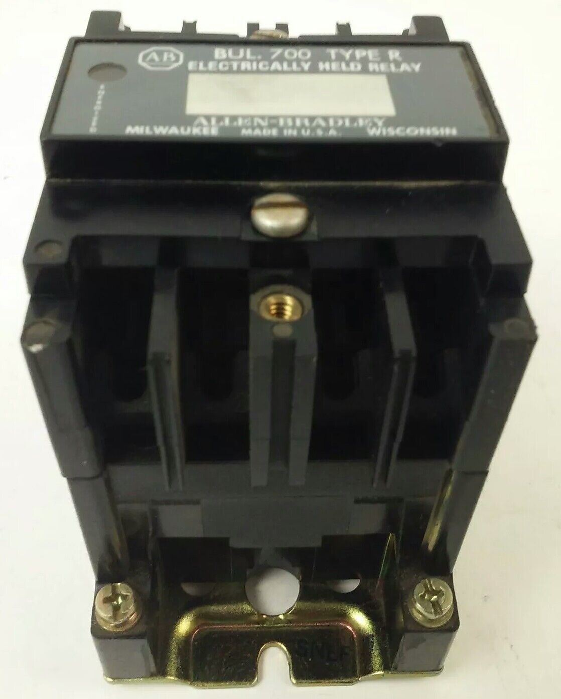 ALLEN BRADLEY 700DC-R220Z1 SER.B, 600V, 30A, 115-125V DC COIL, MISSING PARTS