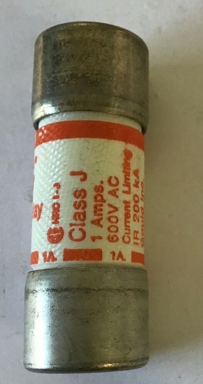 GOULD SHAWMUT AJT1 FUSE AMP-TRAP 1A TIME DELAY CLASS J 600VAC ***LOTOF10***