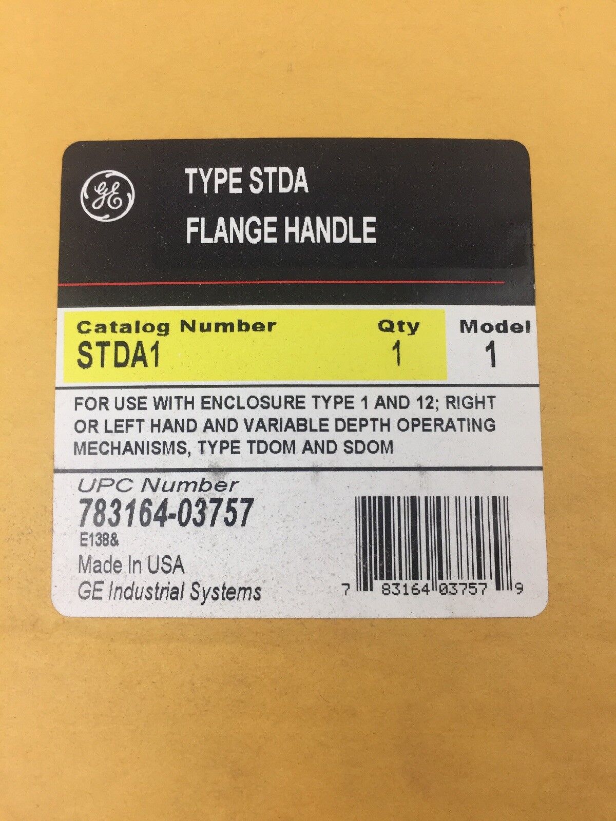 GE STDAD206J STDAD DISCONNECT KIT(THMC34CL, STDA1, THMC3464CL & TDOM2)