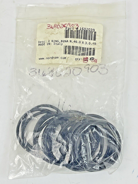 NORDSON *LOT OF 21* - 1602039 - O-Ring FOR ENCORE SPRAY GUN REPAIR/MAINTENANCE