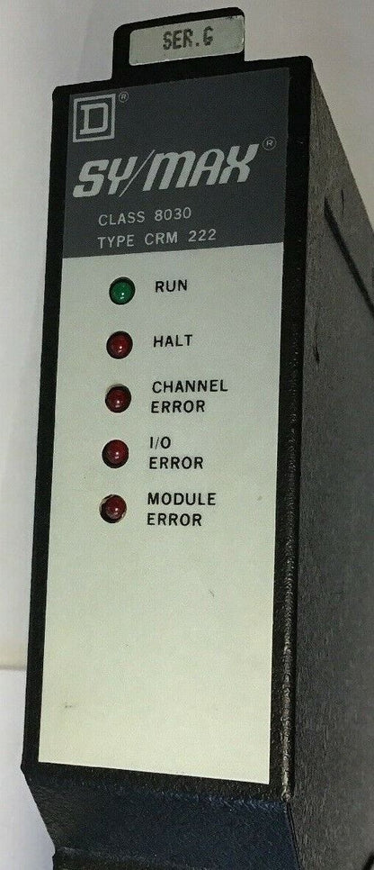 SQUARE D CLASS 8030 TYPE CRM-222 REMOTE INTERFACE MODULE SERIES G 5VDC 1.0AMP