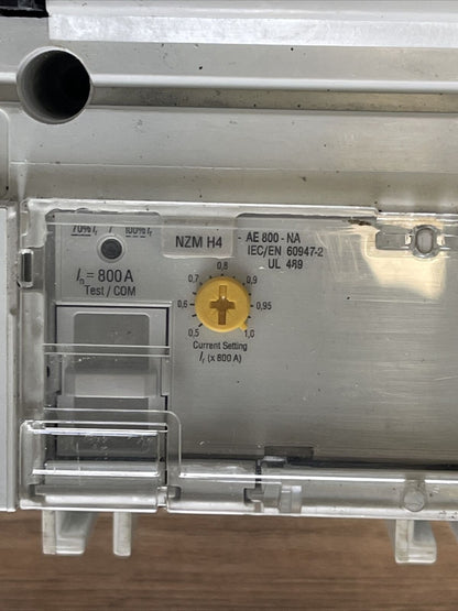 MOELLER NZMH4-AE CIRCUIT BREAKER 600VAC 1200A NZM4-XUHIV20 24VDC NZM H4-AE800A