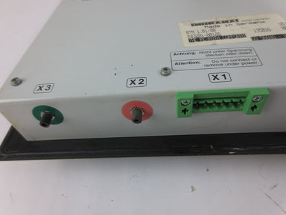 INDRAMAT / REXROTH BTM1.01/00 CONTROL PANEL / OPERATOR INTERFACE w/ E-STOP