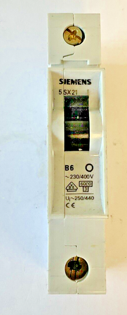 SIEMENS 5SX2 CIRCUIT BREAKER 230/400VAC B6 ****LOTOF2***