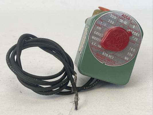 ASCO 8263C2 SOLENOID VALVE 220/240V 50/60HZ 6WATTS