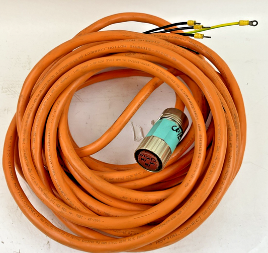 SIEMENS TBY 16/06.86006.0 CABLE 50' PLUG END E205 652