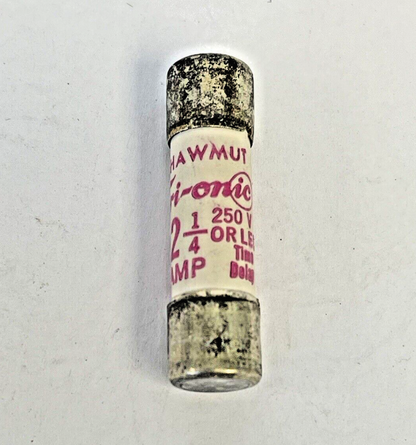 SHAWMUT - *BOX OF 7* - TRM2 1/4 - 2.25 AMP, 250 VAC - TIME-DELAY FUSES
