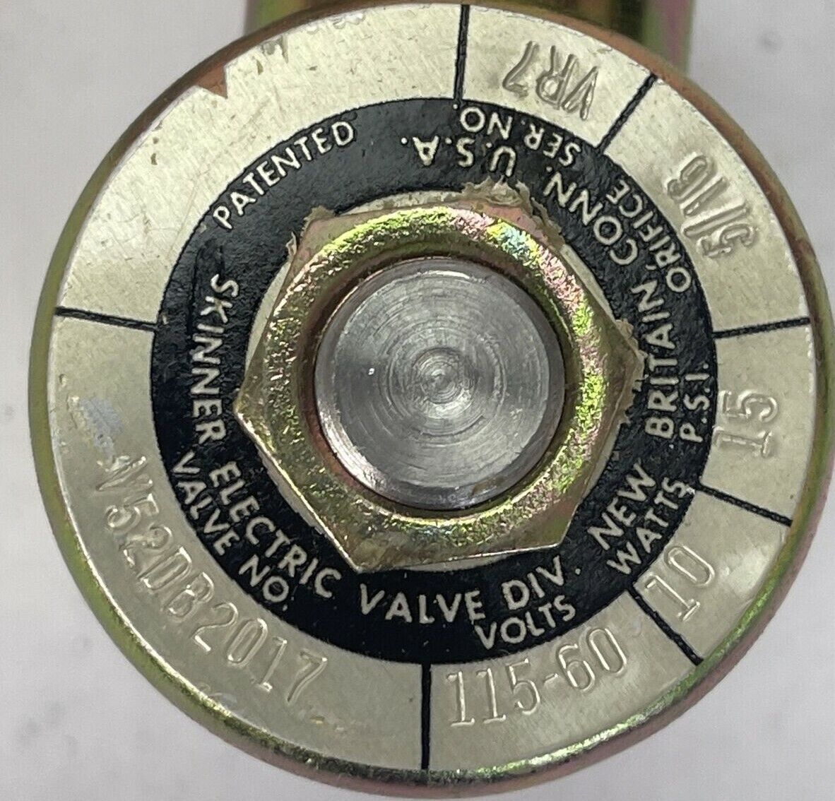 SKINNER V52DB2017 V5 SERIES SOLENOID VALVE 15PSI 115V 60HZ 10WATTS