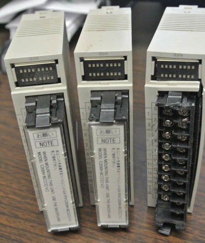 LOT of 3 / OMRON C200H-OD21A OUTPUT UNIT / 24VDC, 1.0A/POINT / FOR PARTS