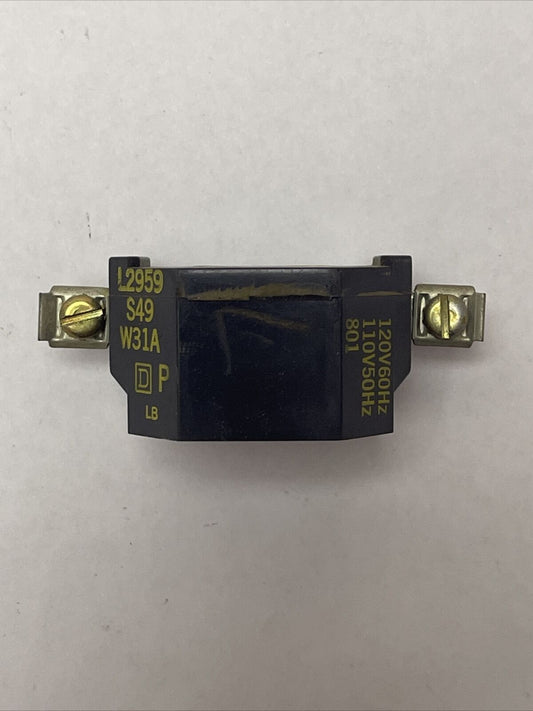 SQUARE D L2959 S49 W31A COIL 120V 60HZ 110V 50HZ