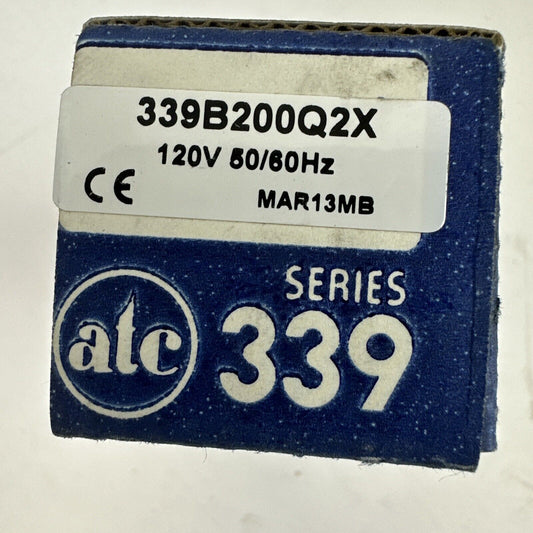 ATC 339B200Q2X ADJUSTABLE TIME DELAY RELAY SERIES 339 120V 50/60HZ