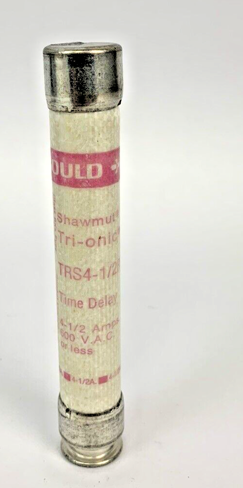 Gould Time Delay Tri-Onic TRS4-1/2R 4 1/2A 600V Fuse "Lot of 5"