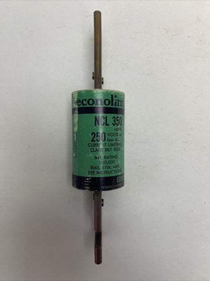 ECONOMY ECONOLIM NCLR350 CURRENT LIMITING CLASS RK1 FUSE 350AMP 250VAC