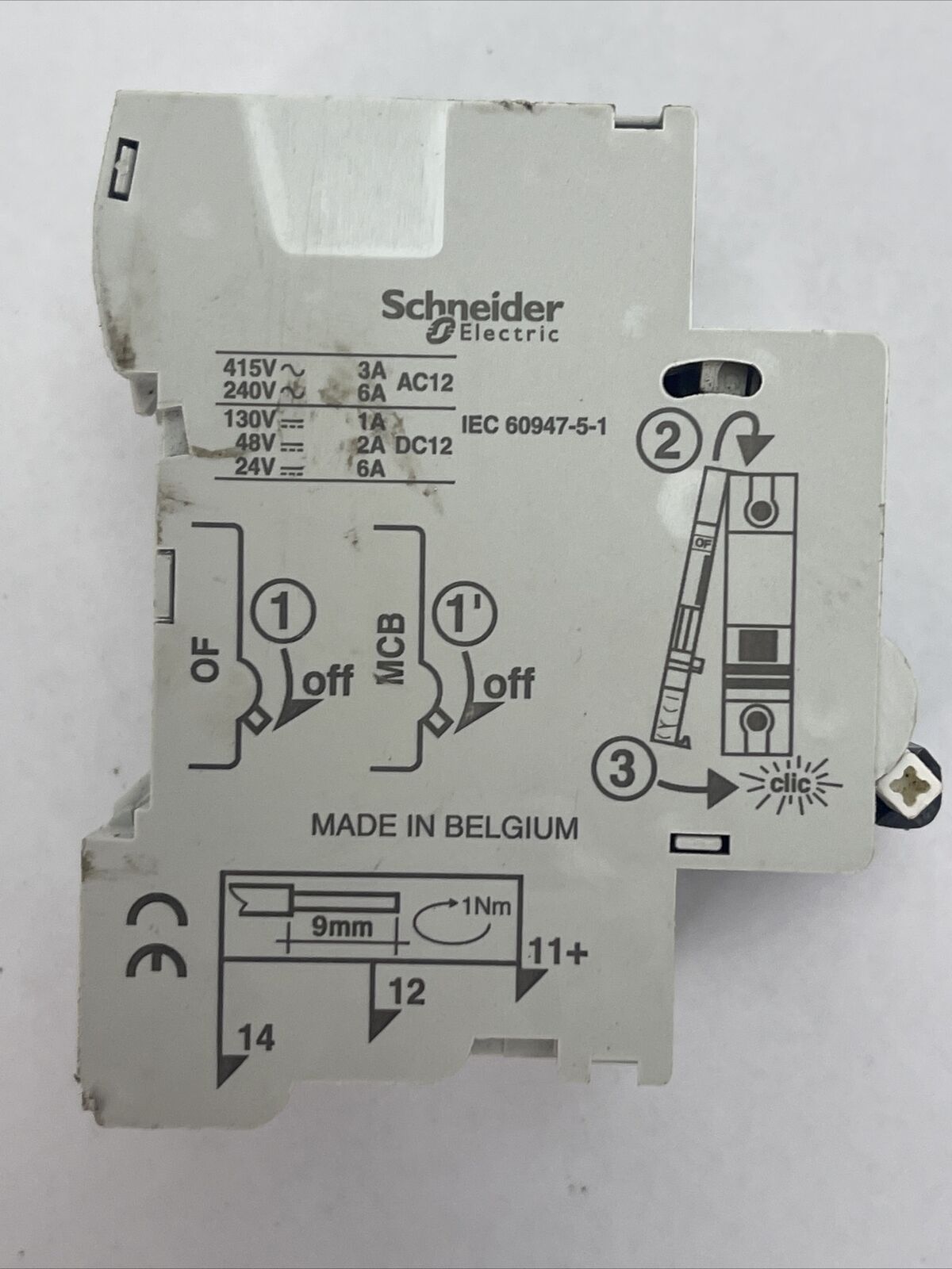 SCHNEIDER ELECTRIC C 5A 240VAC 125VDC 5A C60 MULTI 9 2POLE