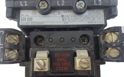 Allen Bradley 509-B0D Ser. B Contactor Motor Starter