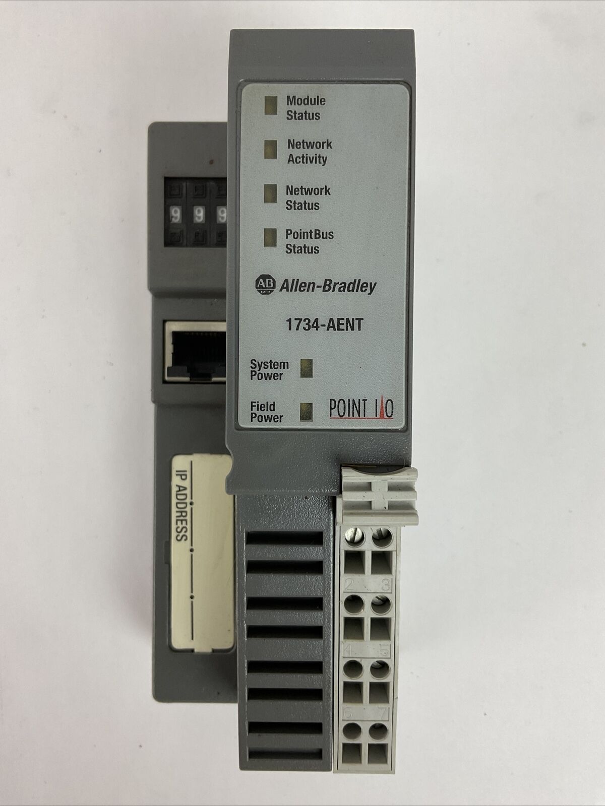 ALLEN BRADLEY 1734-AENT SER A REV01  F/W 2.003 ETHERNET/IP I/O ADAPTER