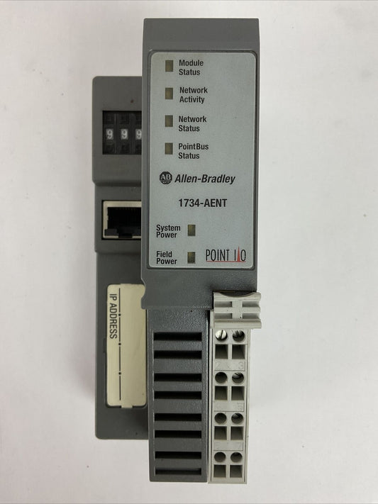 ALLEN BRADLEY 1734-AENT SER A REV01  F/W 2.003 ETHERNET/IP I/O ADAPTER