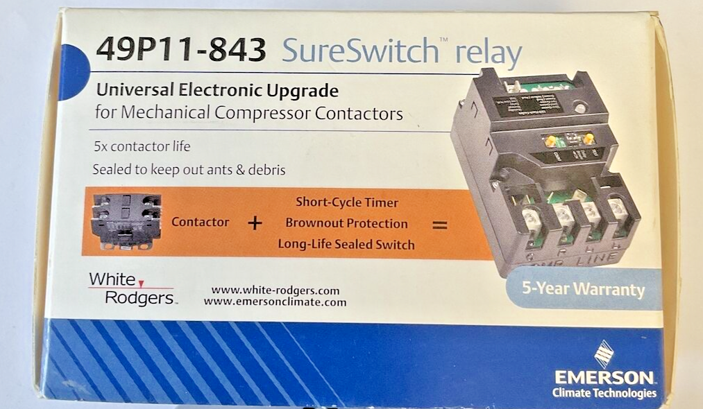 EMERSON 49P11-843 SURESWITCH RELAY