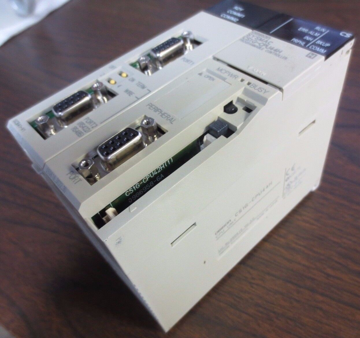 OMRON CS1G-CPU44H PROGRAMMABLE CONTROLLER / CPU + CS1W-SCB41-V1 COMMUNIC. BOARD