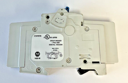 ALLEN BRADLEY 1489-M1C200 CIRCUIT BREAKER SER.D 20A 480Y/277V 10KA 50/60HZ 1POLE