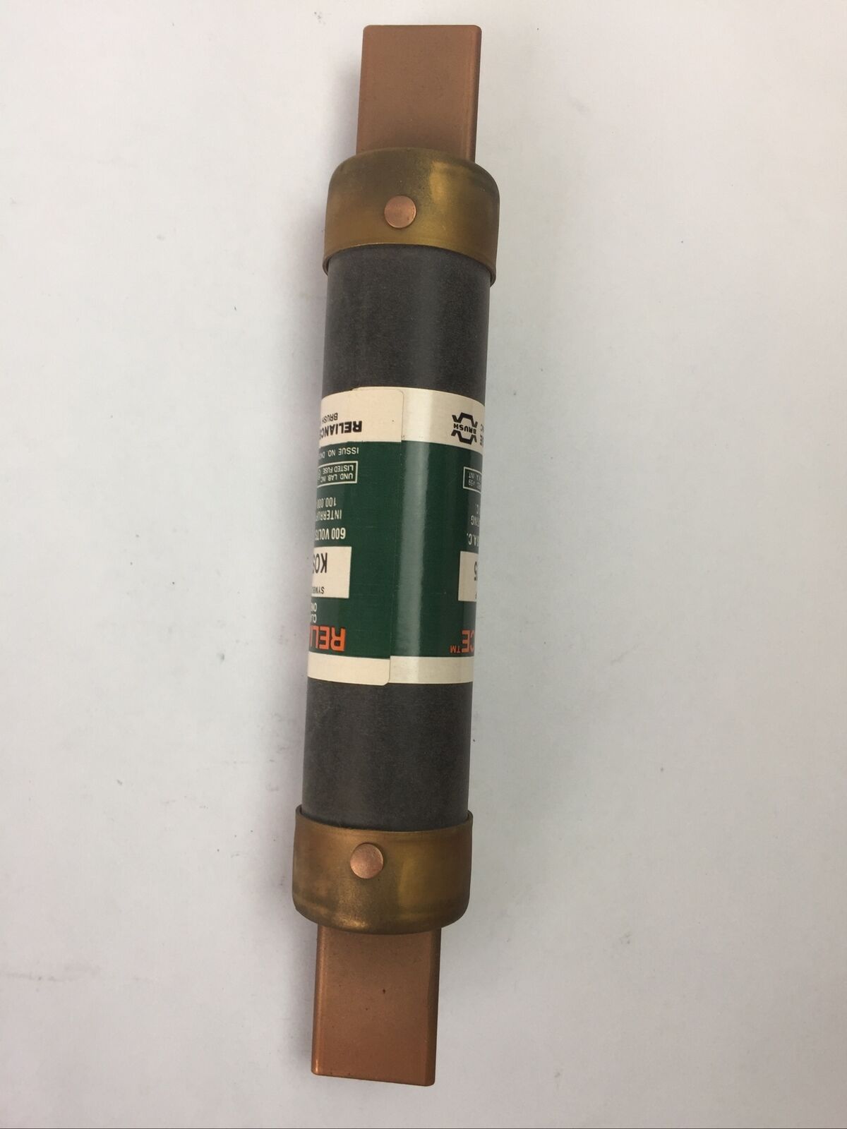 RELIANCE KOS175 CLASS K5 ONE TIME FUSE 175AMP 600VAC (LOT OF 3)