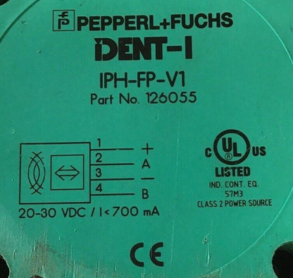 PEPPERL + FUCHS DENT-I IPH-FP-V1 READ/WRITE HEAD 126055 30VDC