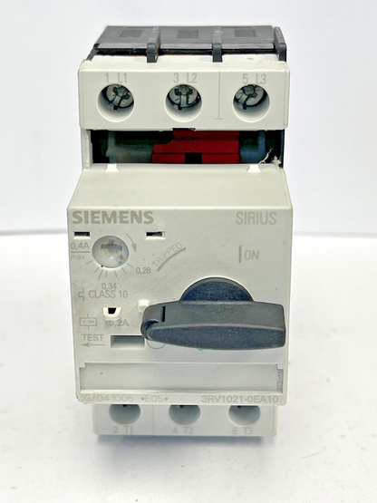 SIEMENS - 3RV1021-0EA10 - CIRCUIT BREAKER / MOTOR PROTECTOR