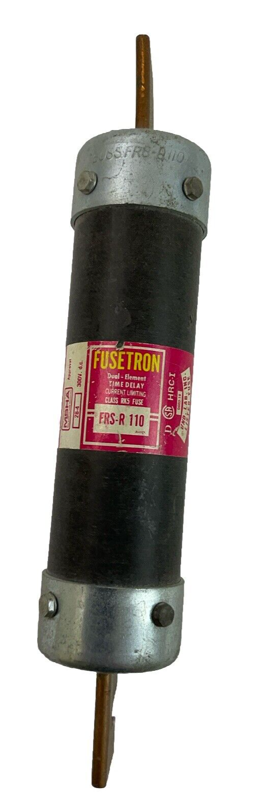 FUSETRON FRS-R 110 CURRENT LIMITING TIME DELAY FUSE 300VDC 600VAC 110AMP