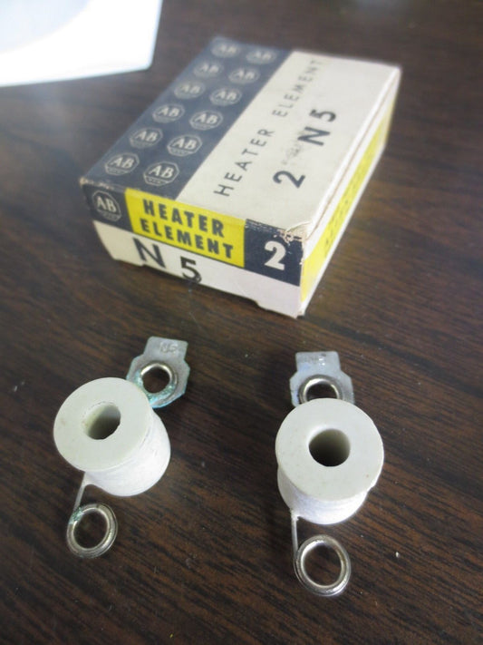 BOX of 2 /  ALLEN-BRADLEY N5 OVERLOAD RELAY HEATER ELEMENT / NEW SURPLUS