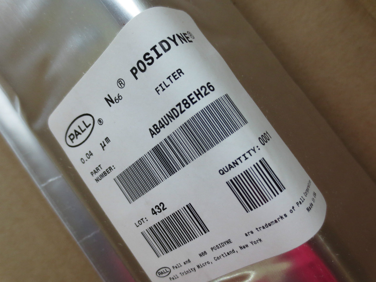 PALL POSIDYNE AB4UNDZ8EH26 FILTER ELEMENT - WATER PROCESSING - in SEALED BAG