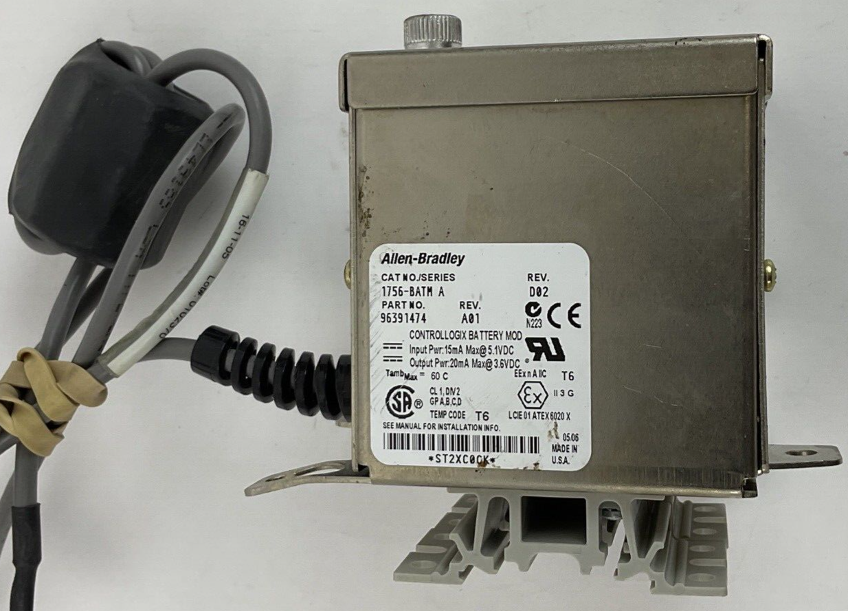 ALLEN BRADLEY 1756-BATM CONTOLLOGIX BATTERY MOD SER.A REV.A01