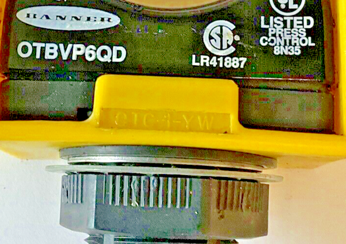 BANNER OTBVP6QD OPTICAL TOUCH SENSOR W/OTC-1-YW