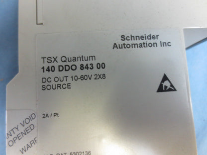 MODICON SCHNEIDER AUTOMATION 140 DDO 843 00 10-60 VDC OUTPUT MODULE - NO TERM