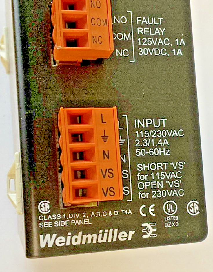 WEIDMULLER 992534 0024 CONNECTPOWER POWER SUPPLY 24VDC 6.5A