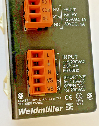 WEIDMULLER 992534 0024 CONNECTPOWER POWER SUPPLY 24VDC 6.5A