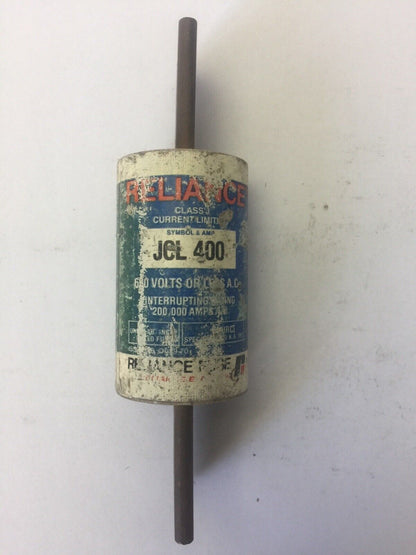 RELIANCE JCL 400 CLASS J CURRENT-LIMITING FUSE 400AMPS 600VAC