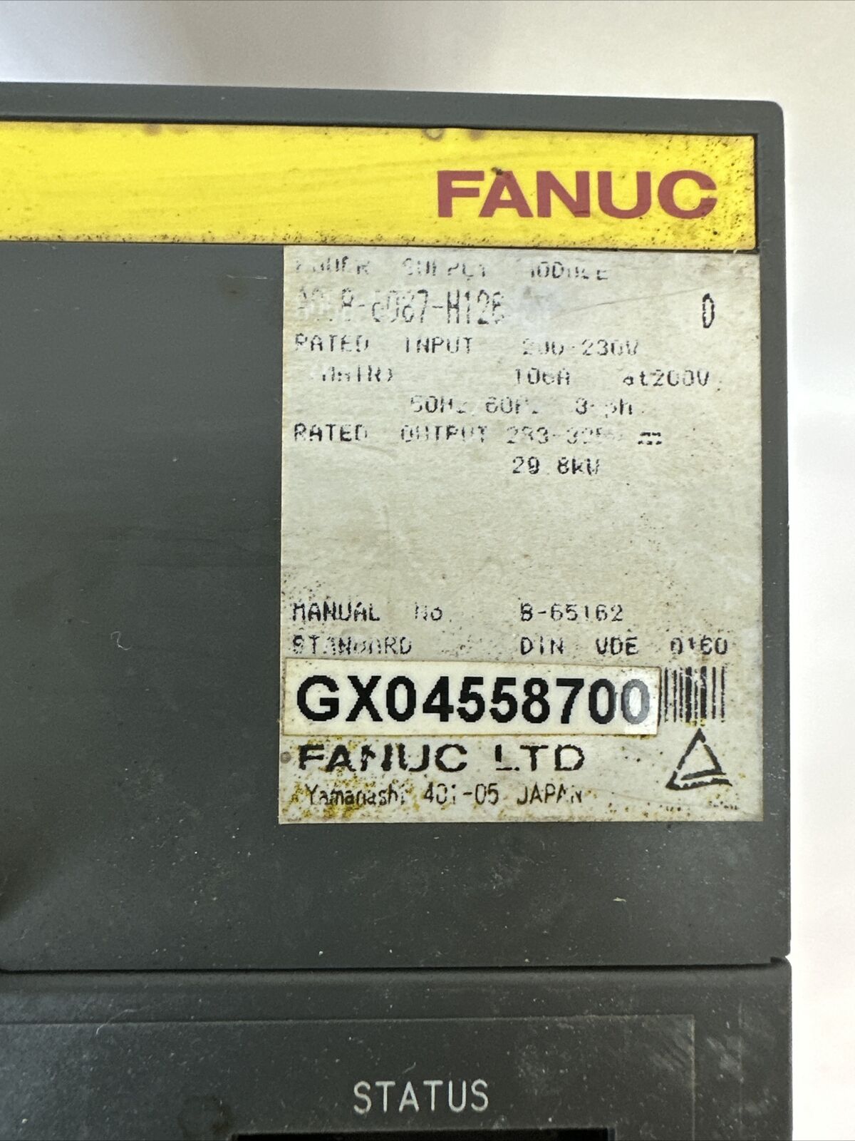 FANUC A06B-6087-H126 POWER SUPPLY INPUT 200-230VAC OUTPUT 283-325VDC SER D