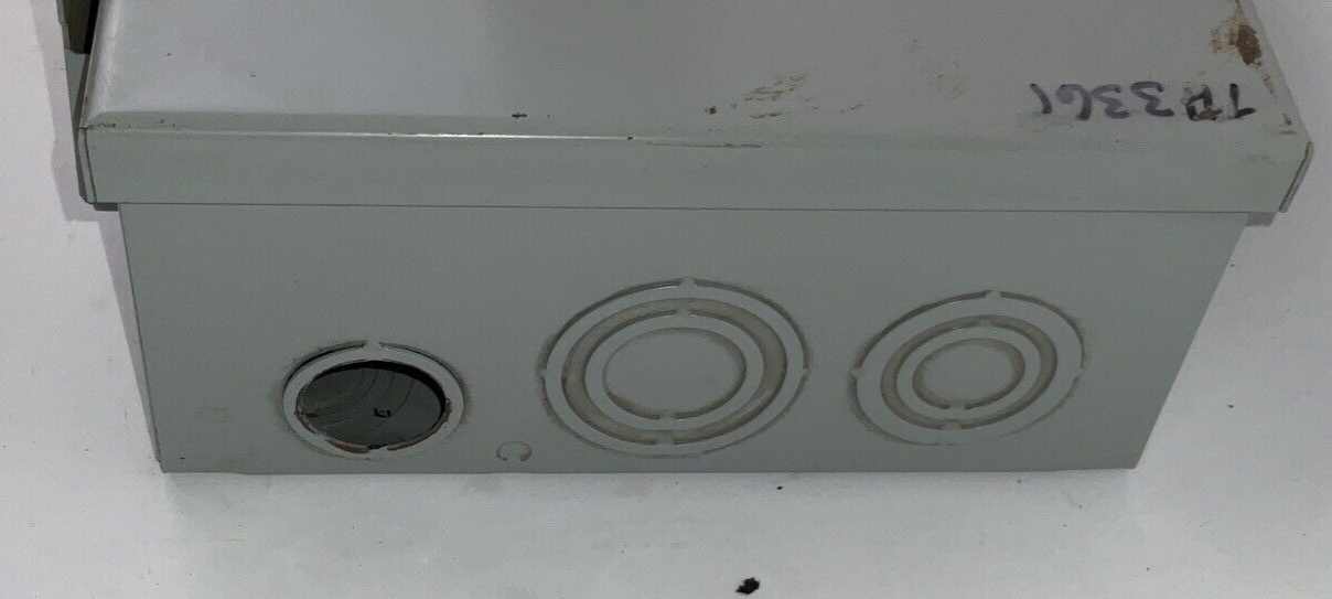 GENERAL ELECTRIC TH3361 SAFETY SWITCH MODEL10 30A 600VAC/250VDC TYPE1 INDOOR