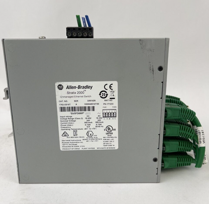 ALLEN BRADLEY 1783-US16T SER B DIR/VER 10002688707/01 SWITCH ETHERNER 16 PORT