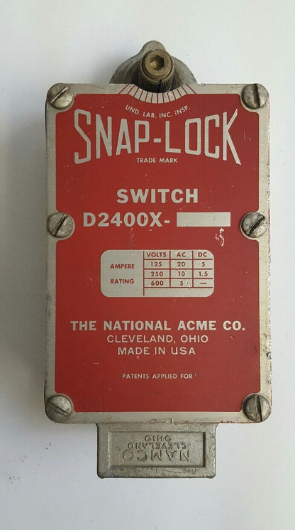NAMCO D2400X SNAP-LOCK LIMIT SWITCH
