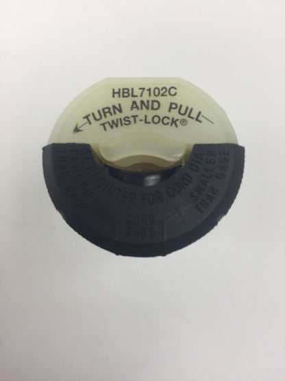 HUBBELL HBL7102C TWIST LOCK MALE PLUG 20A 250V