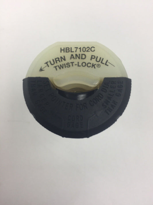 HUBBELL HBL7102C TWIST LOCK MALE PLUG 20A 250V